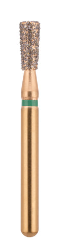 G/225-019 (807)  10-Pk , Multi use Gold Diamond Burs Inverted Cone with Collar Shaped