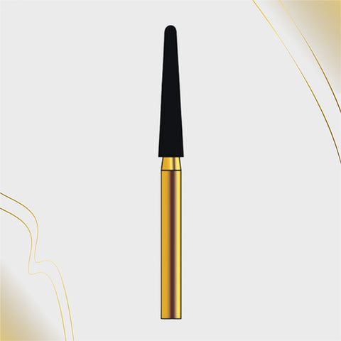 G/200-022 (850L) 10-Pk , Multi use Gold Diamond Burs (Round End Taper Shaped)