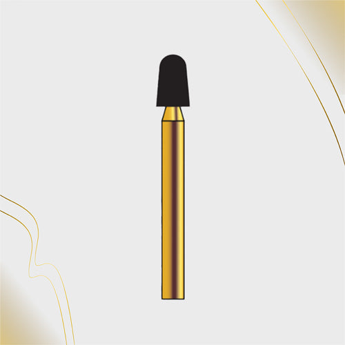 G/196-026 (849)  10-Pk , Multi use Gold Diamond Burs Round End Taper Shaped