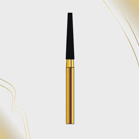G/173-019 (848)  10-Pk , Multi use Gold Diamond Burs (Flat end Taper Shaped)
