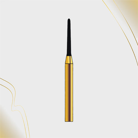 G/198-012 | (856)  10-Pk , Multi use Gold Diamond Burs (Round End Taper Shaped)