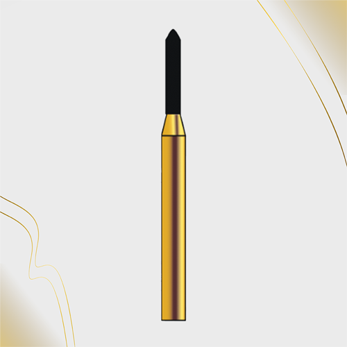 G/288-011 (877)  10-Pk , Multi use Gold Diamond Bur Torpedo Shaped