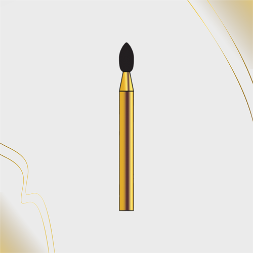 G/257-018 (368)  10-Pk , Multi use Gold Diamond Burs Football Shaped