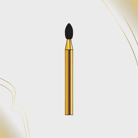 G/257-018 (368)  10-Pk , Multi use Gold Diamond Burs Football Shaped