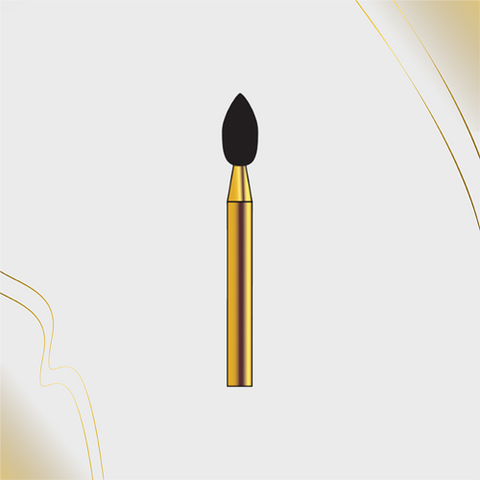 G/257-025 (368)  10-Pk , Multi use Gold Diamond Burs Football Shaped