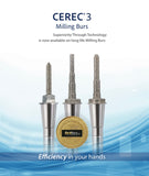 GoldBurs CEREC®3 Milling Burs Lithium disilicate, IPS e.max®**, Glass Ceramics, Hybrid Ceramics