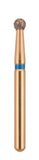 G/001-018 (801) 10-Pk , Multi use Gold Diamond Burs Round (Ball) Shaped