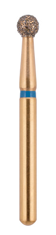 G/001-021 (801)  10-Pk , Multi use Gold Diamond Burs Round (Ball) Shaped