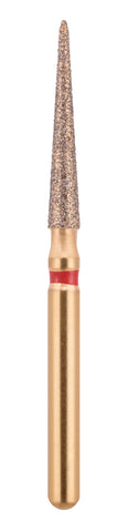 G/166-017 (859) 10-Pk , Multi use Gold Diamond Burs Needle Taper Shaped