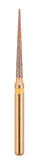 G/167-012 (859) 10-Pk , Multi use Gold Diamond Bur Needle Taper Shaped
