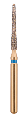 G/173-014 (848) 10-Pk , Multi use Gold Diamond Burs Flat end Taper Shaped