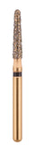 G/198-018 | (856)  10-Pk , Multi use Gold Diamond Burs (Round End Taper Shaped)