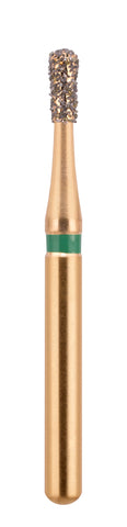 G/237-012 (830R)  10-Pk , Multi use Gold Diamond Burs. Pear Shaped