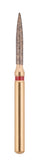 G/249-012L  (862)  10-Pk , Multi use Gold Diamond Burs Flame Needle Shaped