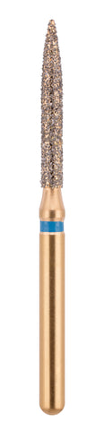 G/250-014 | (863) Multi Use Gold Diamond Burs Flame