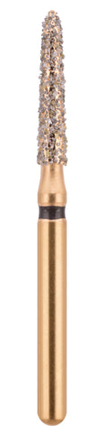 G/298-016L (878K) 10-Pk , Multi use Gold Diamond Burs Gingival Curettage Shaped