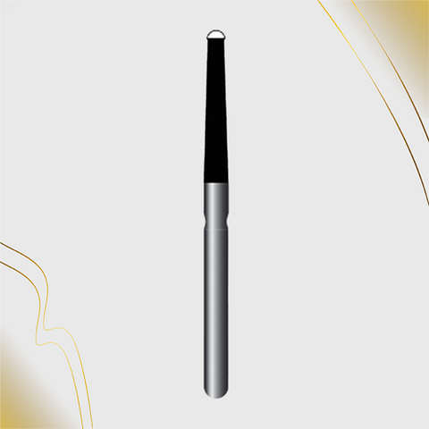 220-014 | 10-pk safe end Tapered Endo Diamond Bur with Rounded Tip
