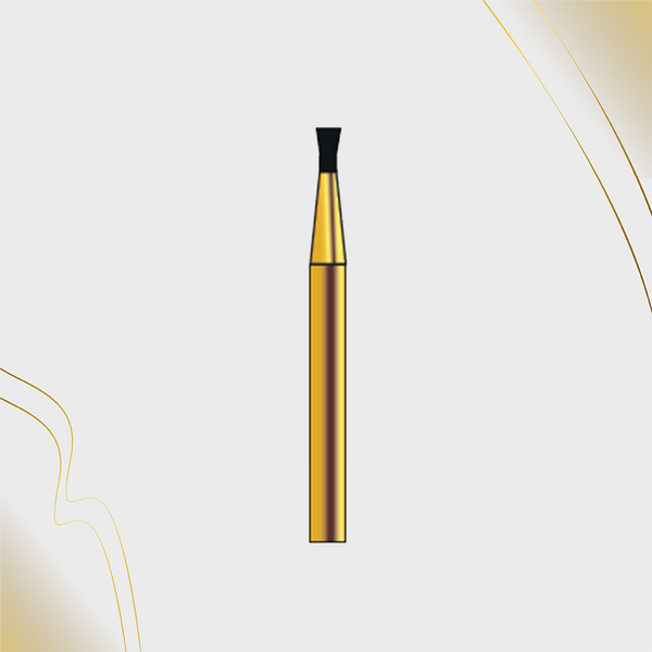 G/019-012  (806)10-Pk , Multi use Gold Diamond Burs Inverted Cone with Collar Shaped