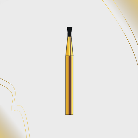 G/019-012  (806)10-Pk , Multi use Gold Diamond Burs Inverted Cone with Collar Shaped