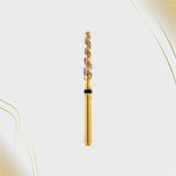 H/173-018 | (H848) 10-Pk , Multi use Gold Diamond Burs. Spiral Shaped