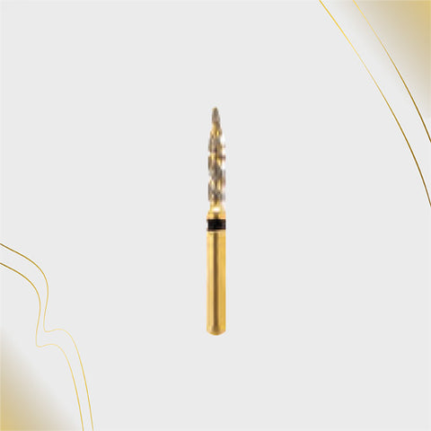 H/249-012S | (H862) 10-Pk , Multi use Gold Diamond Burs. Spiral Shaped