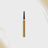 G/197-012L (855)  10-Pk , Multi use Gold Diamond Burs (Round End Taper Shaped)