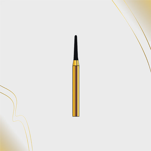 G/197-012L (855)  10-Pk , Multi use Gold Diamond Burs (Round End Taper Shaped)