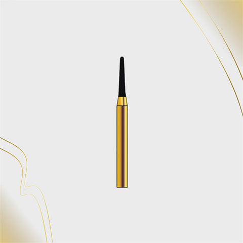 G/197-012L (855)  10-Pk , Multi use Gold Diamond Burs (Round End Taper Shaped)