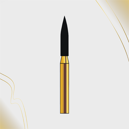 G/249-016S (862)  10-Pk , Multi use Gold Diamond Burs Flame Needle Shaped