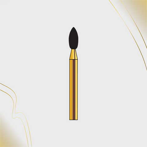 G/257-020 (368)  10-Pk , Multi use Gold Diamond Burs Football Shaped