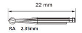 700  [a pack of 10 or 100] Taper Fissure - Cross Cut Operative & Surgical Carbide Burs
