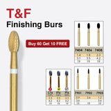 7902  10-Pk  Multi use Trimming & Finishing Burs. Needle Shaped