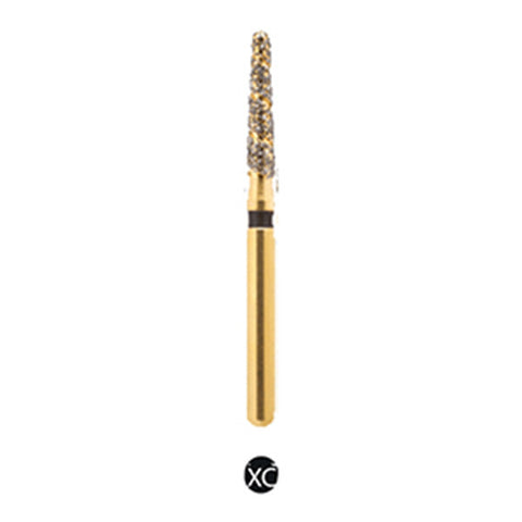 H/298-016-L | (H878K) 10-Pk , Multi use Gold Diamond Burs. Spiral Shaped